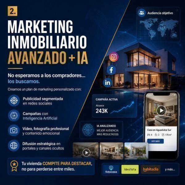 Marketing inmobiliario avanzado con inteligencia artificial para vender vivienda en Almería con más visibilidad, visitas cualificadas y mejores ofertas
