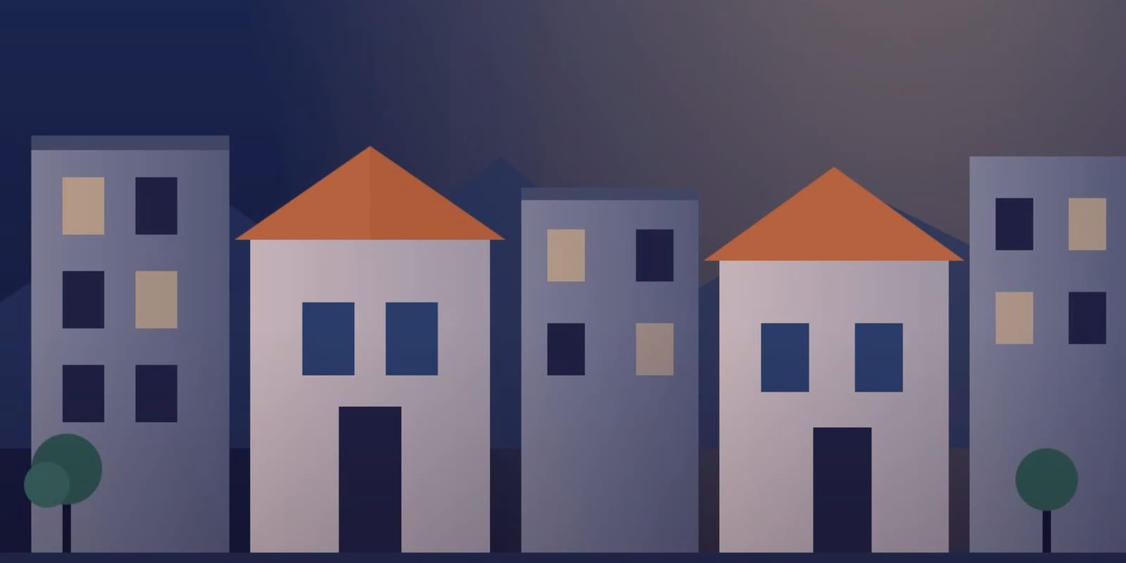 Ilustración de casas para la noticia: la misma casa cuesta 127 euros más al mes de hipoteca